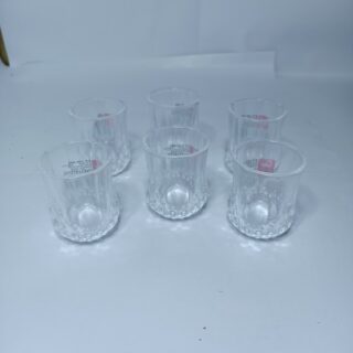 Classic Clear Crystal Shot Glass Set – 6 Pieces