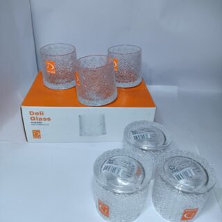 Deli Glass Waltz Rocking Cup – Set of 6