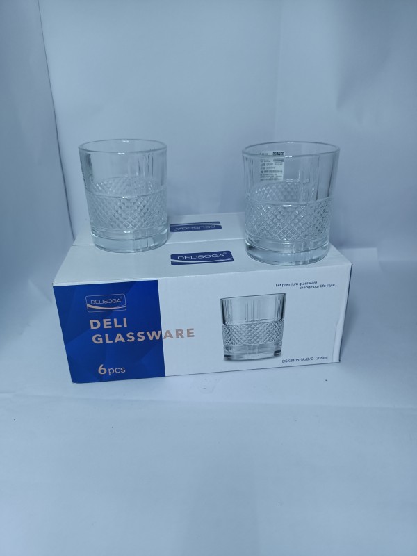 DELISOGA Deli Glassware – Set of 6 (205ml)