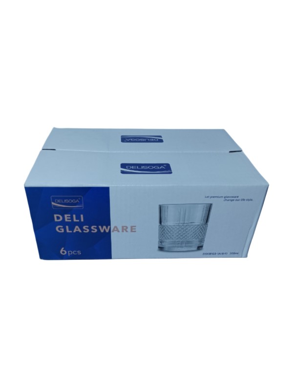 DELISOGA Deli Glassware – Set of 6 (205ml) - Image 3