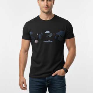 Black Tailored Fit Graphic T-Shirt