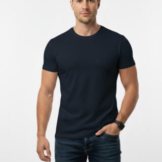Classic Crew Neck T-Shirt - Navy Blue