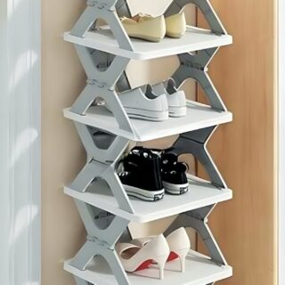Multi-Tier Foldable X-Design Shoe Rack