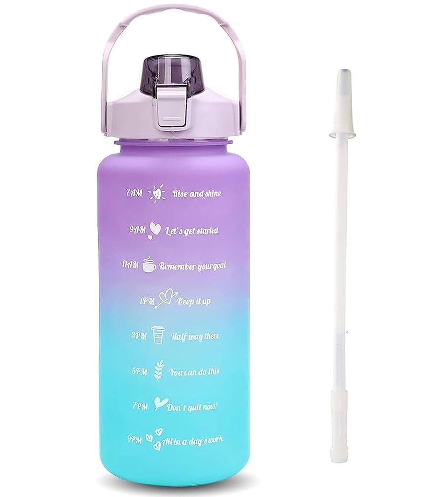 Gradient Motivational Time-Marker Water Bottle Set - Image 2