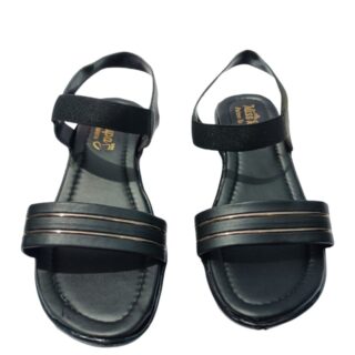 Black Flat Slingback Sandal