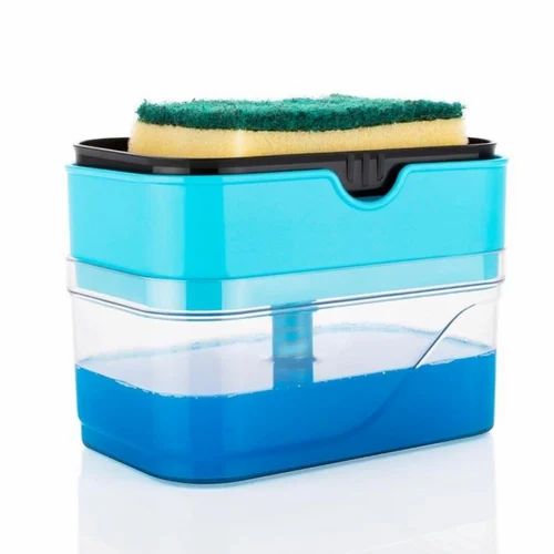 2-in-1 Dish Soap Dispenser with Sponge Holder